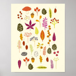 Skoglig natur poster