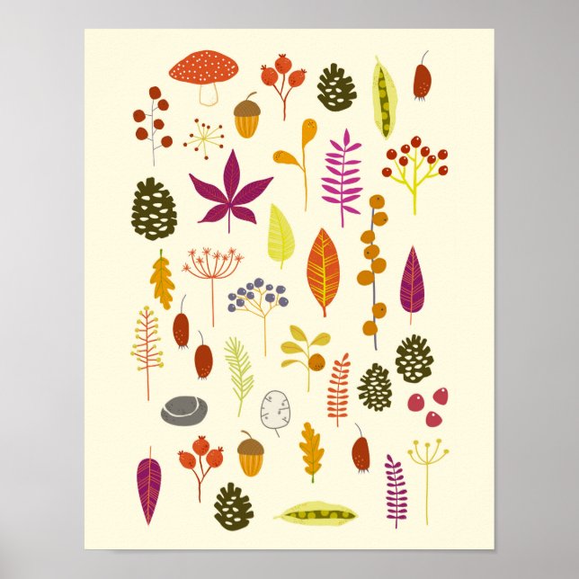 Skoglig natur poster (Framsidan)