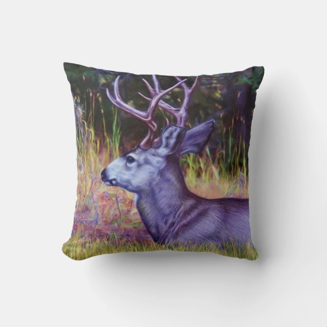 SkogPrince, bock för Mulehjort Kudde (Framsida)