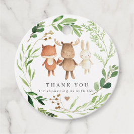 Skogs djur Baby Shower Förmånsetikett | Gåvsetiket Gåvor Etiketter