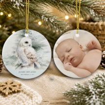Skogs första jul med bebis foto