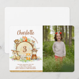 Skogs fotoinbjudan inbjudningar