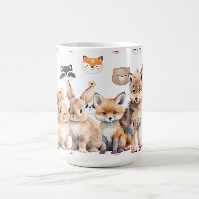 Skogs Kaniner Räv Varg Kaffemugg (Center)