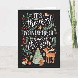 Skogs Vänner | Svart | Helgkort