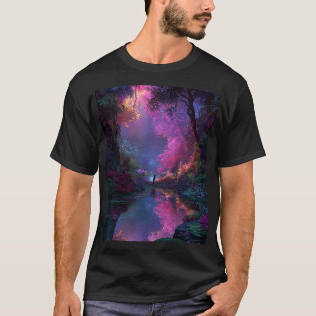Skogsalv vid sjön t shirt (Framsida)
