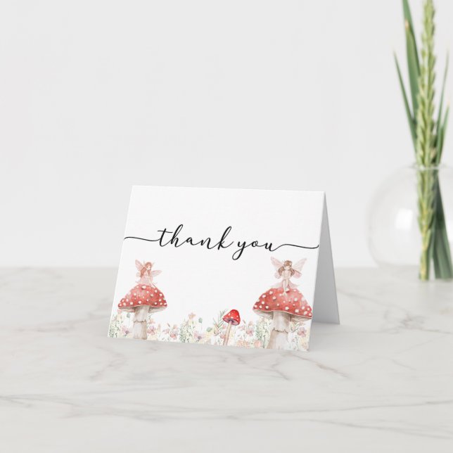 Skogsälva Svamp Tackkort (Framsida)