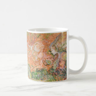 Skogsande / Älv Originalkonst Orange Kaffemugg
