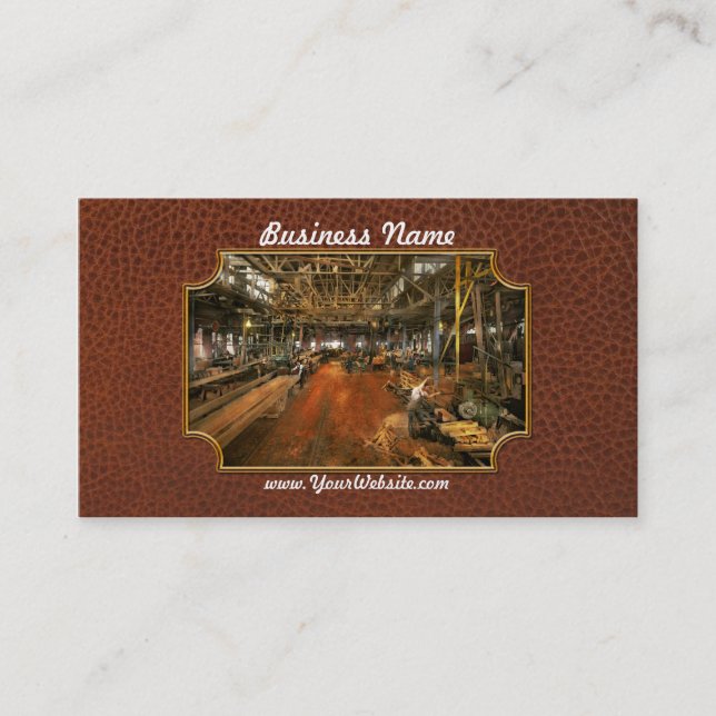 Skogsarbetare - Board Stiff 1905 Visitkort (Framsida)