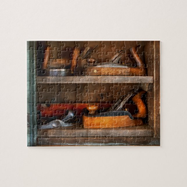 Skogsarbetare - Cabinetmakers verktyg Pussel (Horisontell)