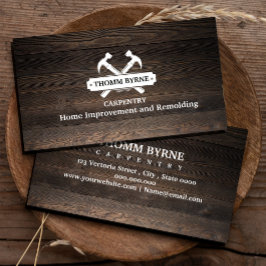 Skogsarbetare/Carpenter Verktyg Home Improvement Visitkort
