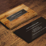 Skogsarbetare - Gräns Wood Grain Visitkort<br><div class="desc">Elegant Modern Wood Grain-utseende - Anpassadets design för dig. (1) Om du vill göra ytterligare anpassningar klickar du på länken "anpassa ytterligare" och användor verktyg som är utformat för att ändra mallen. (2) Kontakta mig om du behöver hjälp eller matchande artiklar.</div>