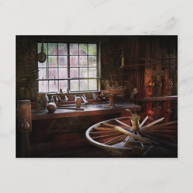 Skogsarbetare - Hjulverksbutiken Vykort (Framsida)