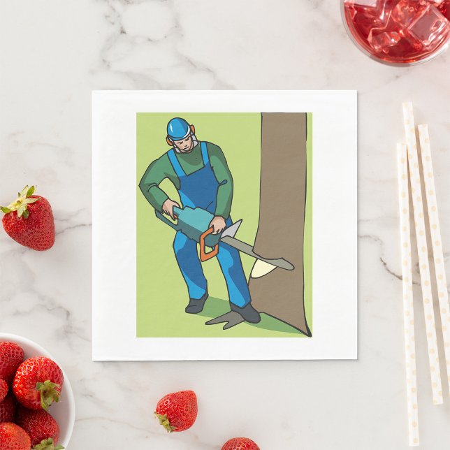 Skogsarbetare Pappersservett (Skapare uppladdad)