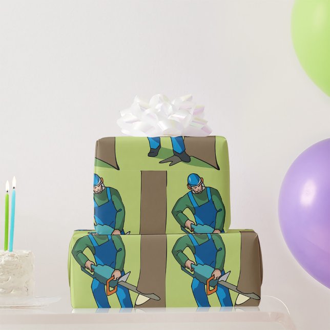 Skogsarbetare Presentpapper (Skapare uppladdad)