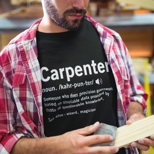 Skogsarbetares Carpenter Definition Woodworking Gi T Shirt (Skapare uppladdad)