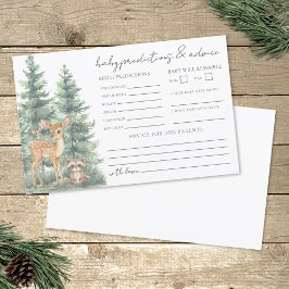 Skogsäventyr Baby Tips Förutsägelsekort