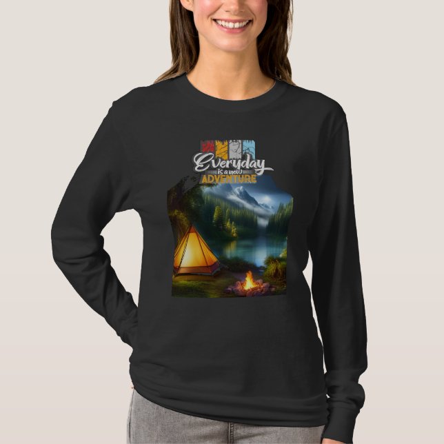 Skogsäventyrs Campingplats T Shirt (Framsida)