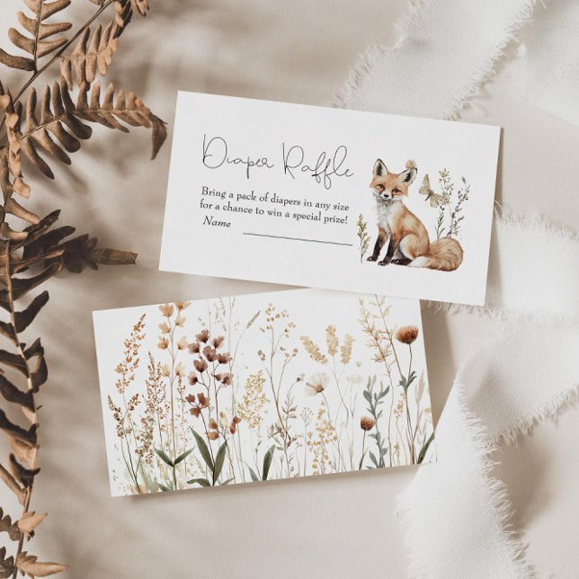 Skogsbabyskor Diaper Raffle Tilläggskort (Skapare uppladdad)