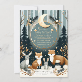 Skogsbabyskor Inbjudningar