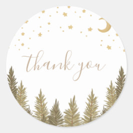 Skogsbabyskor Runt Klistermärke