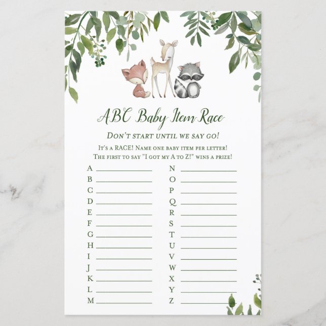 Skogsbabystöld - ABC Baby Item Tävling (Framsida)