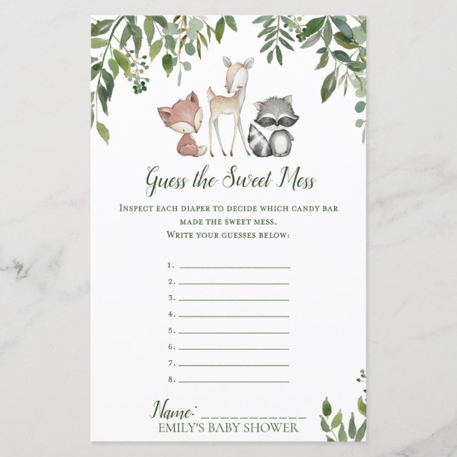 Skogsbabystöld - gissa  (Framsida)