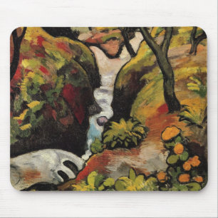 Skogsbäck av August Macke Vintage expressionism Musmatta