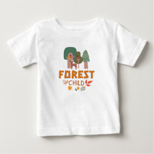 Skogsbarn Träd Hjort T Shirt
