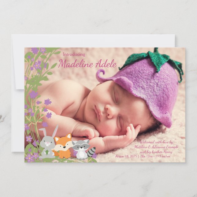 SkogsbarnaFödelseannonser Meddelande (Framsida)