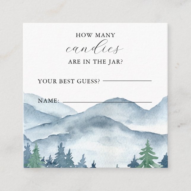 Skogsbarnkalas Hur Många Finns I Burken Spel Tilläggskort (Framsida)