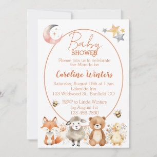 Skogsbarnvakt Baby Shower   Inbjudningar