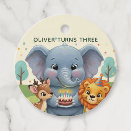 Skogsberättelse Djur 3-årsdag Gåvor Etiketter