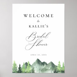 Skogsberg Bröllopsfest Välkommen Poster
