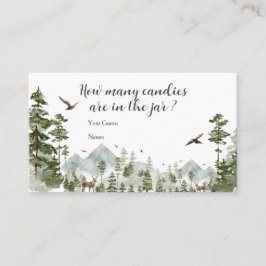 Skogsberget Gräs Träd, hur många kaner? Tilläggskort