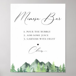 Skogsberget Mimosa Pub Poster