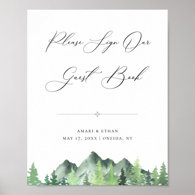 Skogsbergsgäst Bok-skylt Poster (Framsidan)