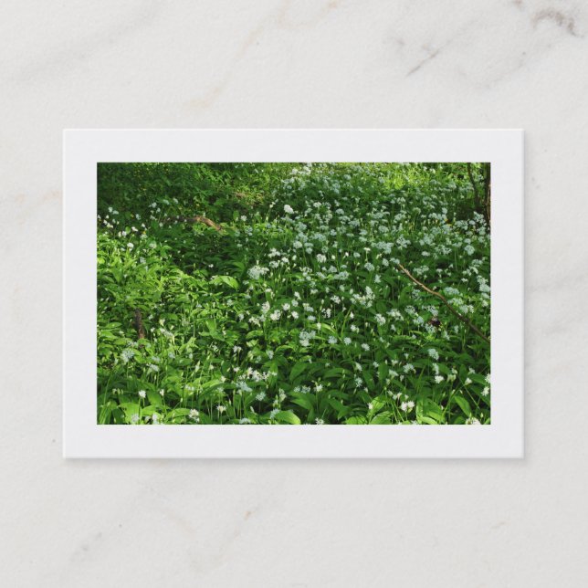 Skogsblommor (Borderade) Visitkort (Framsida)