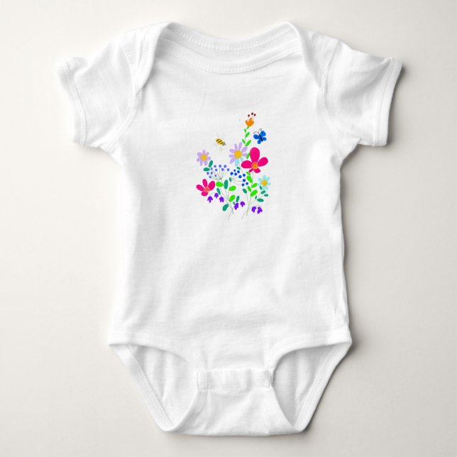 Skogsblommor T Shirt (Framsida)