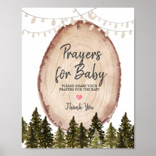 Skogsbönorna för träden i Baby Poster