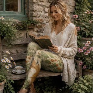 Skogsbostad Cottagecore Räf Vild Jordgubbe Botanis Leggings