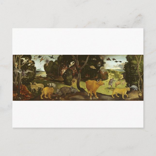 Skogsbranden av Piero di Cosimo Vykort (Framsida)