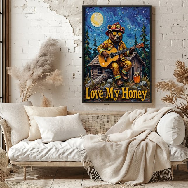 Skogsbrandmannens fullmånekonsert poster (Skapare uppladdad)