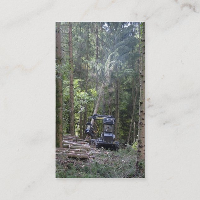 Skogsbrukbranschvisitkort Visitkort (Framsida)