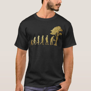 Skogsbruket Evolution Lumberjack Arborist Woodwork T Shirt