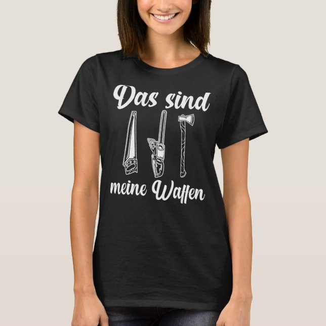 Skogsbruksarbete Lumberjack T Shirt (Framsida)