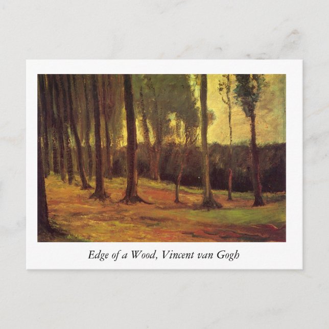 Skogsbryn, Vincent van Gogh. Vykort (Framsida)