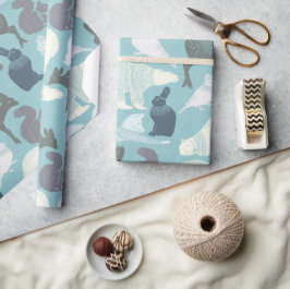 Skogsbunny Fox Hjort Bear Bird Squirrel Presentpapper