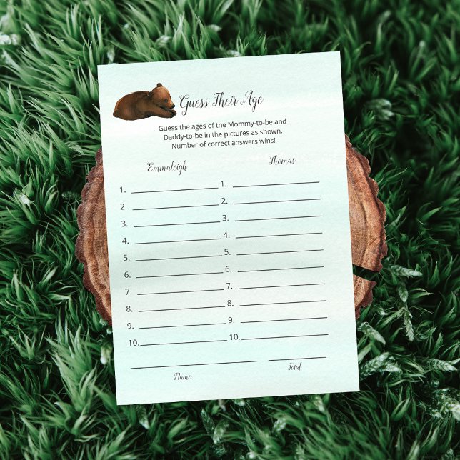 Skogsburkarna i Äventyr gissar sitt ålderspass Inbjudningar (Skapare uppladdad)