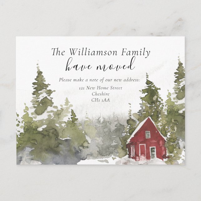 Skogsbyte av vykort i Adress (Framsida)