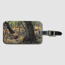 Skogscen i höst bagagebricka